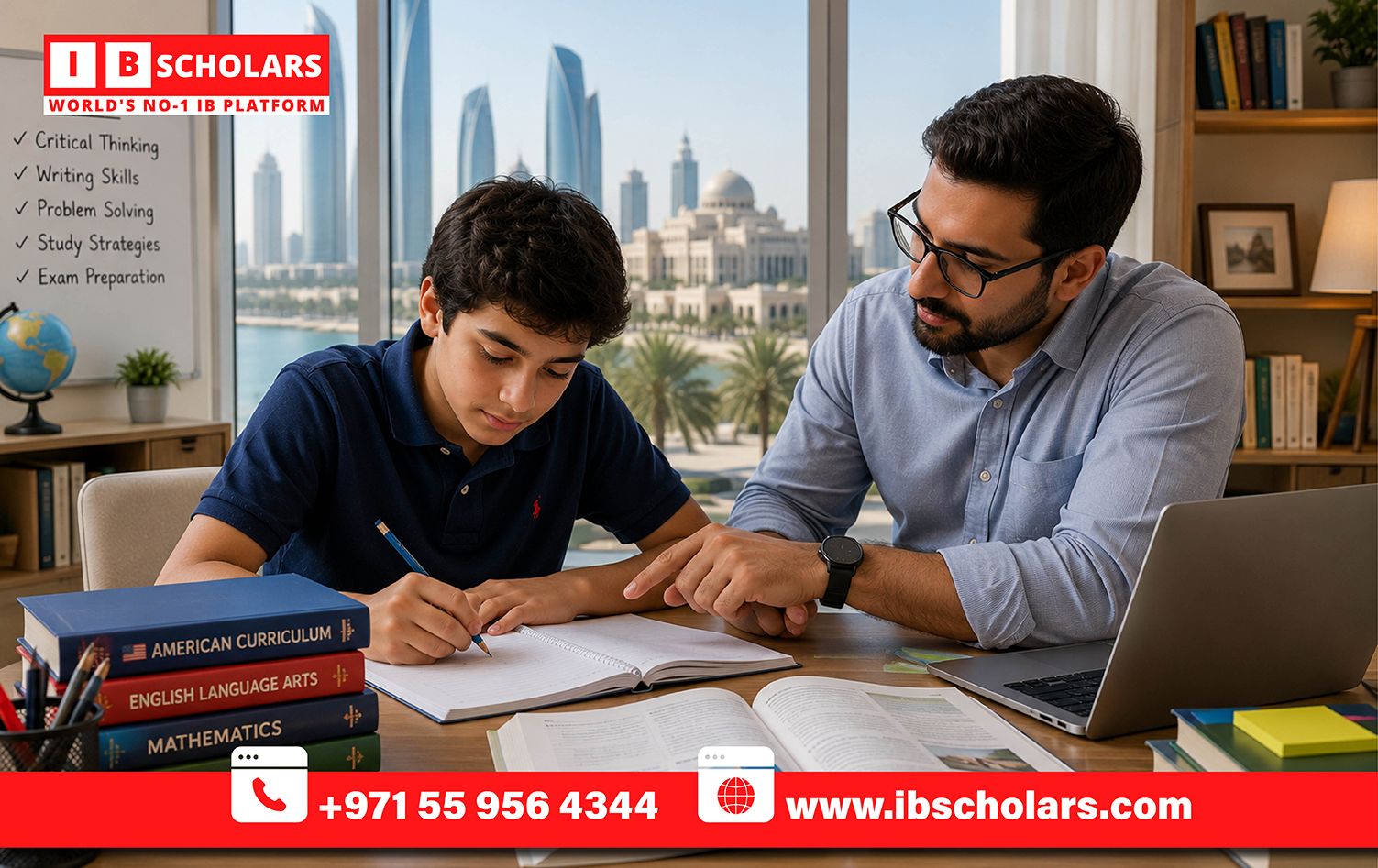 American curriculum tutoring students in Abu Dhabi