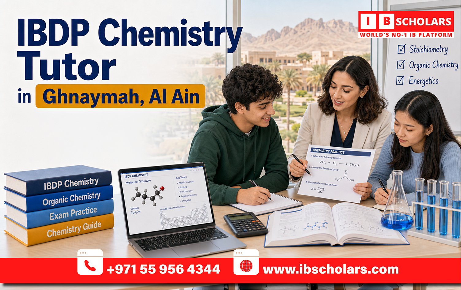 IBDP Chemistry Tutor in Ghnaymah In Al Ain
