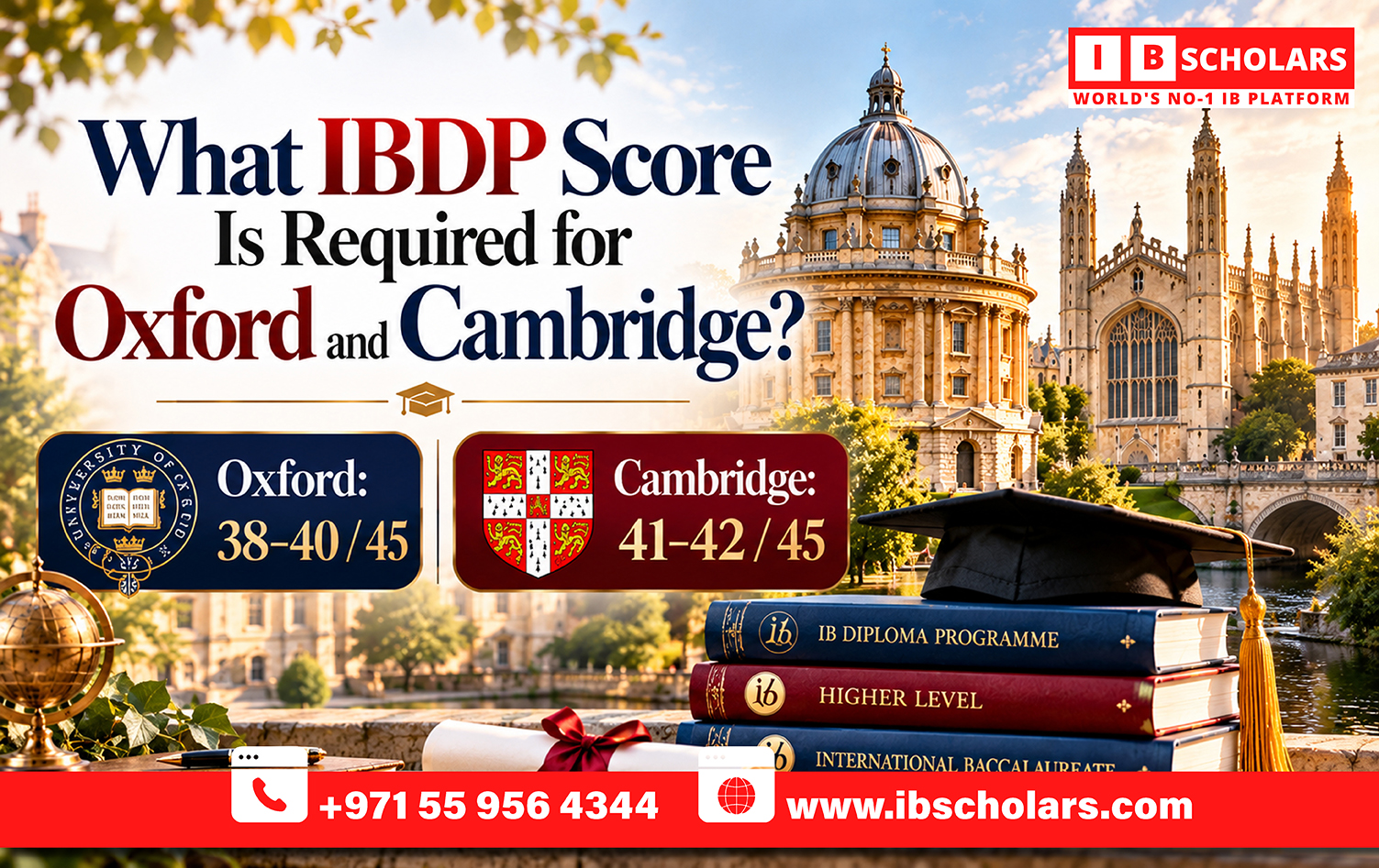 IBDP Score Is Required for Oxford and Cambridge